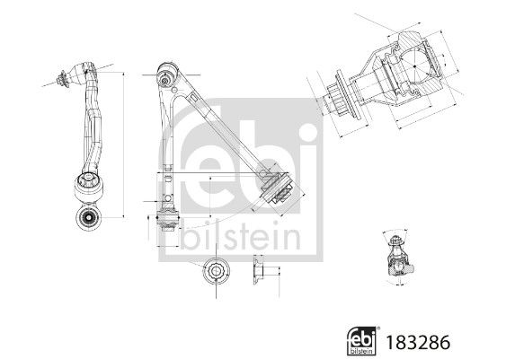 Wahacz, zawieszenie koła FEBI BILSTEIN 183286