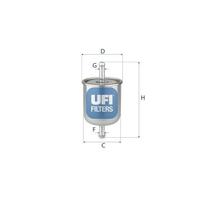 Filtr paliwa UFI 31.529.00