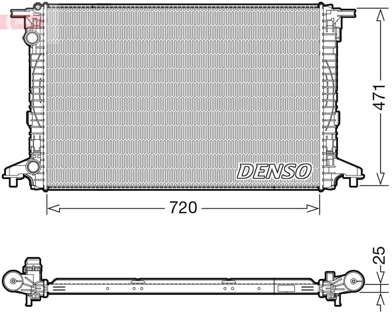 Chłodnica, układ chłodzenia silnika DENSO DRM02043