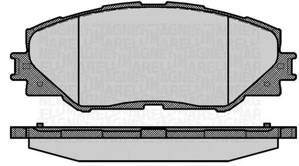 Zestaw klocków hamulcowych, hamulce tarczowe MAGNETI MARELLI 363916060632