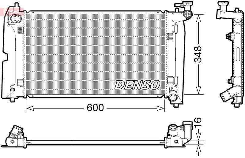 Chłodnica, układ chłodzenia silnika DENSO DRM50110