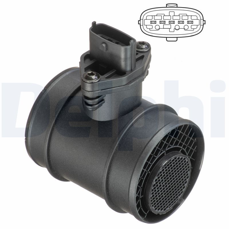 Przepływomierz masowy powietrza DELPHI AF10621-12B1
