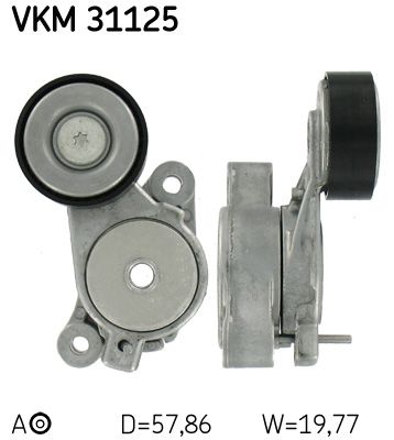 Rolka napinacza, pasek klinowy wielorowkowy SKF VKM 31125