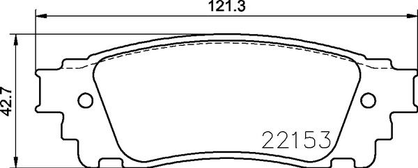 Zestaw klocków hamulcowych, hamulce tarczowe BREMBO P 83 166