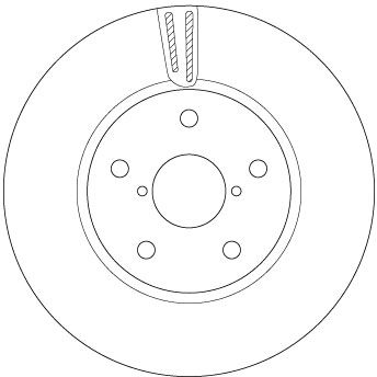 Tarcza hamulcowa TRW DF6727S