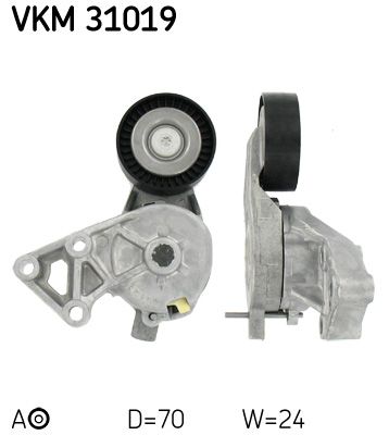 Rolka napinacza, pasek klinowy wielorowkowy SKF VKM 31019