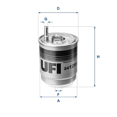 Filtr paliwa UFI 24.129.00