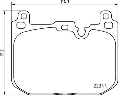 Zestaw klocków hamulcowych, hamulce tarczowe BREMBO P 06 097