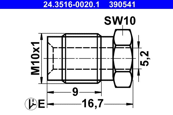 Złącze śrubowe ATE 24.3516-0020.1