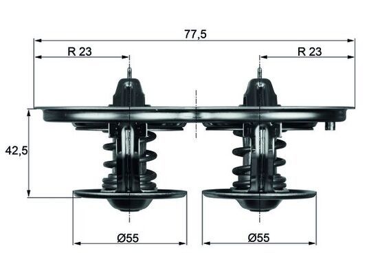 Termostat, płyn chłodzący MAHLE TX32D