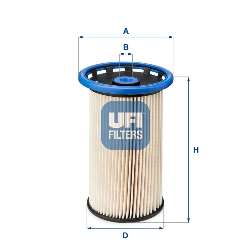 Filtr paliwa UFI 26.026.00