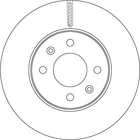Tarcza hamulcowa TRW DF6794