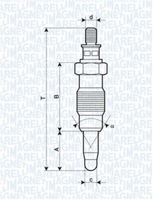 Świeca żarowa MAGNETI MARELLI 062900008304
