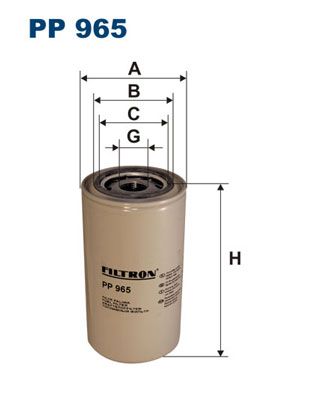 Filtr paliwa FILTRON PP 965