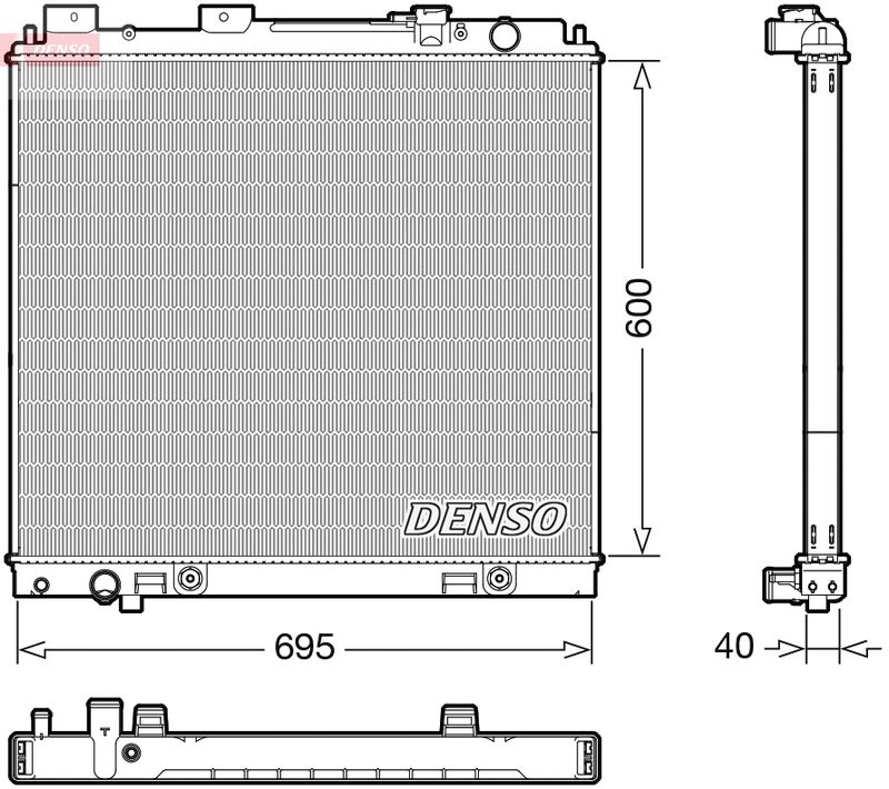 Chłodnica, układ chłodzenia silnika DENSO DRM46068