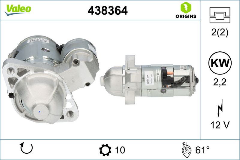Rozrusznik VALEO 438364