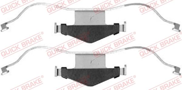 Zestaw akcesoriów, klocki hamulcowe QUICK BRAKE 109-1659