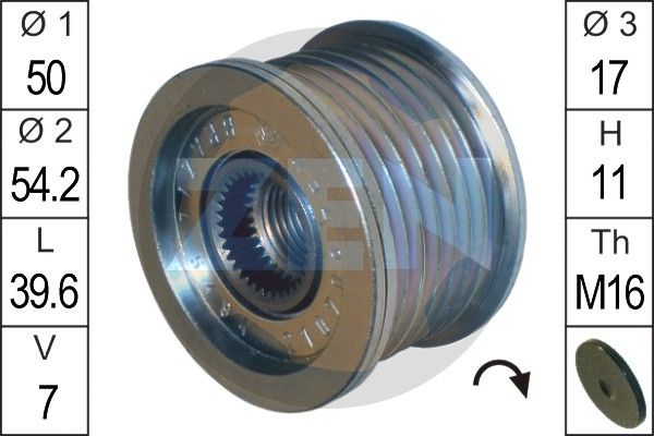 Alternator - sprzęgło jednokierunkowe ERA ZN5494