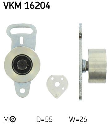 Rolka napinacza, pasek rozrządu SKF vkm 16204