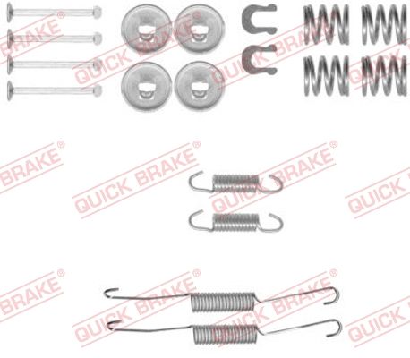 Zestaw akcesoriów, szczęki hamulcowe QUICK BRAKE 105-0778