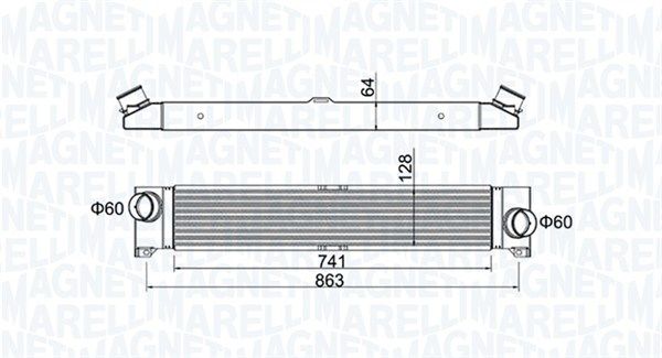 Chłodnica powietrza doładowującego MAGNETI MARELLI 351319204230