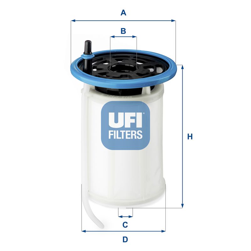 Filtr paliwa UFI 26.079.00
