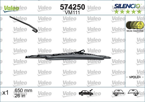 Pióro wycieraczki VALEO 574250