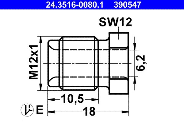 Złącze śrubowe ATE 24.3516-0080.1