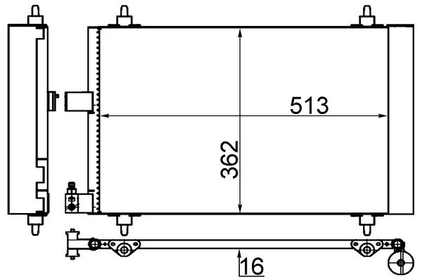 Skraplacz, klimatyzacja MAHLE AC585001S