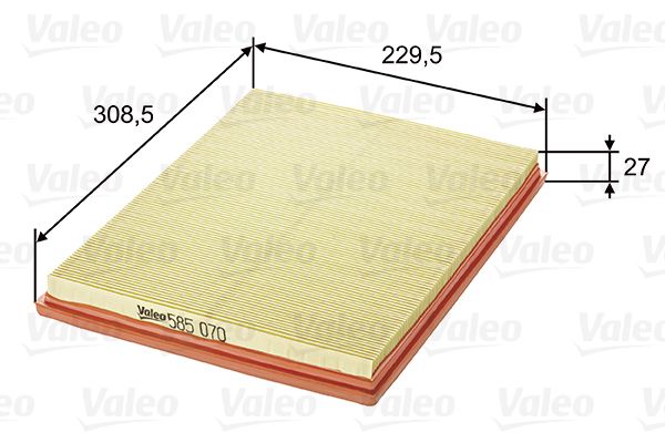 Filtr powietrza VALEO 585070