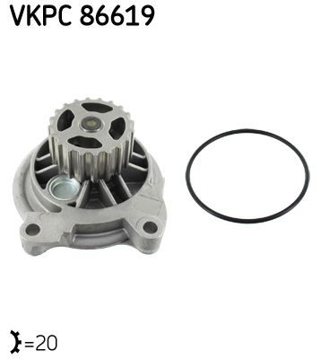 Pompa wody, chłodzenie silnika SKF VKPC 86619