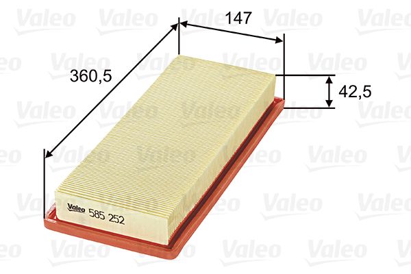 Filtr powietrza VALEO 585252