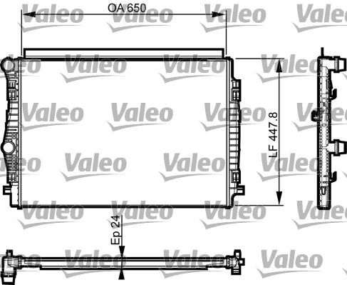 Chłodnica, układ chłodzenia silnika VALEO 735559