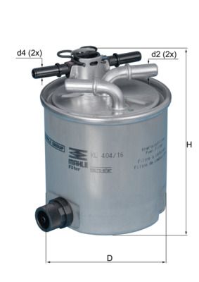Filtr paliwa KNECHT KL 404/16