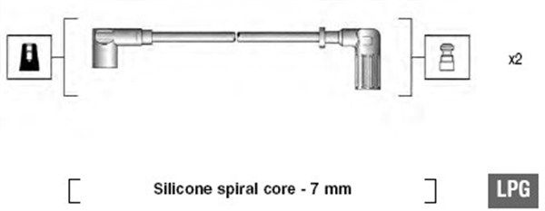 Zestaw przewodów zapłonowych MAGNETI MARELLI 941095670606