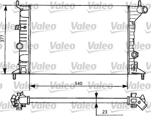 Chłodnica, układ chłodzenia silnika VALEO 731525