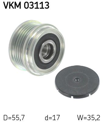 Alternator - sprzęgło jednokierunkowe SKF VKM03113