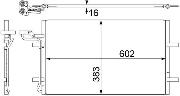 Skraplacz, klimatyzacja MAHLE AC410001S