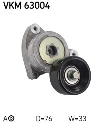 Rolka napinacza, pasek klinowy wielorowkowy SKF VKM 63004