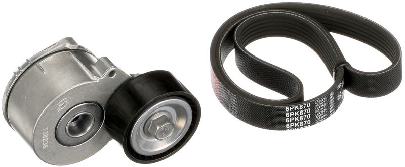 Zestaw paska klinowego wielorowkowego GATES k016pk870
