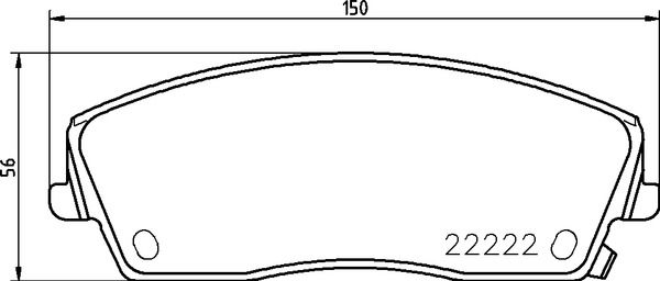 Zestaw klocków hamulcowych, hamulce tarczowe BREMBO P 11 041