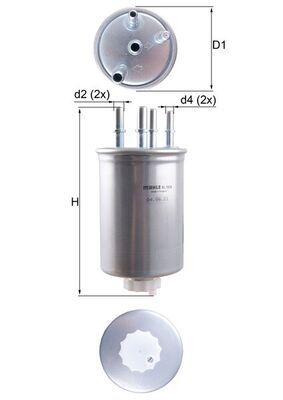 Filtr paliwa MAHLE KL1026