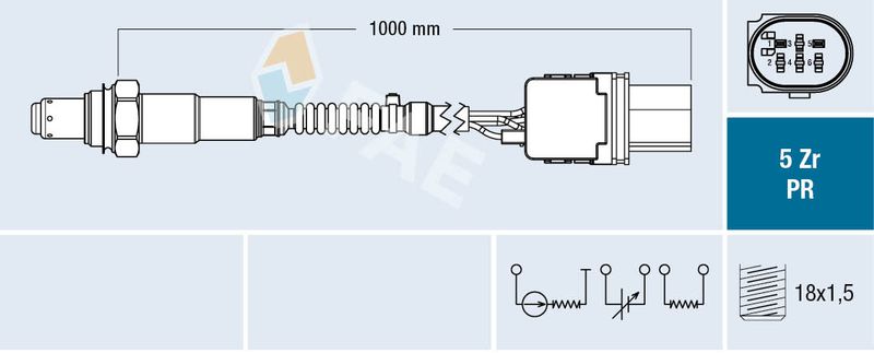 Sonda lambda FAE 75120