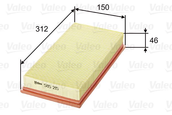 Filtr powietrza VALEO 585215