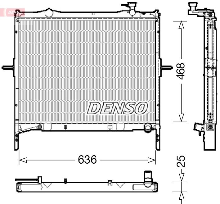 Chłodnica, układ chłodzenia silnika DENSO DRM43001