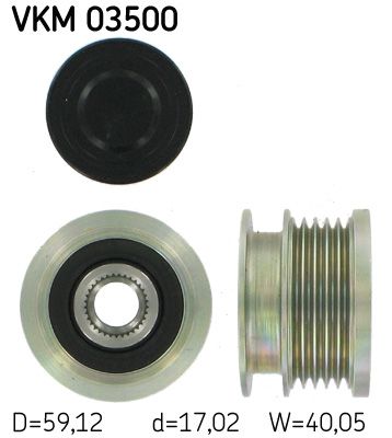 Alternator - sprzęgło jednokierunkowe SKF vkm 03500