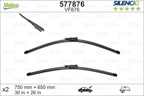 Pióro wycieraczki VALEO 577876