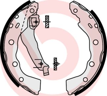 Zestaw szczęk hamulcowych BREMBO S 54 515