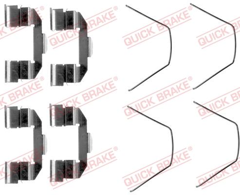 Zestaw akcesoriów, klocki hamulcowe QUICK BRAKE 109-1607
