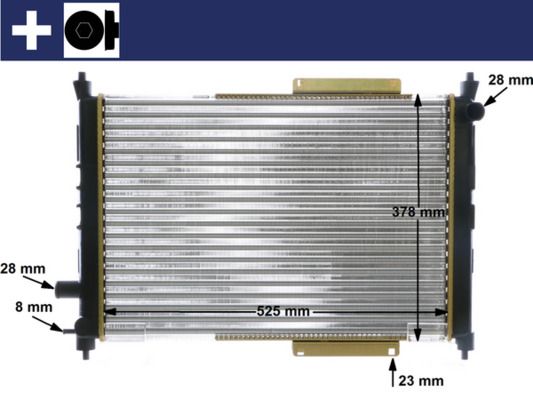 Chłodnica, układ chłodzenia silnika MAHLE cr 622 000s